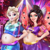 Ice Princess Queen & BFFs Pregnant Caring Game