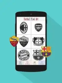 Color by Number Football Club Pixel Art Screen Shot 2