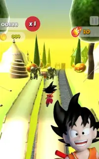 Dragon Boll Super Run: Saiyan, Goku Subway Game Screen Shot 0