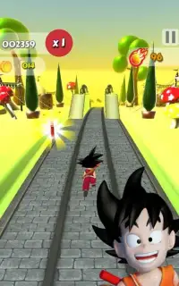 Dragon Boll Super Run: Saiyan, Goku Subway Game Screen Shot 1