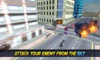 Super Flying Robot Bike Steel Robot War Screen Shot 22