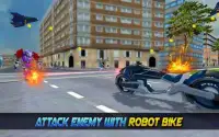 Super Flying Robot Bike Steel Robot War Screen Shot 3