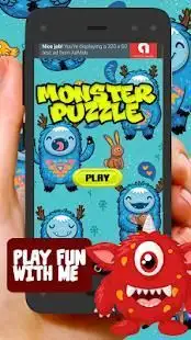 Monster Jigsaw Puzzles For Kids Screen Shot 7