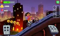 Super Dora Climb Bicycle - dora games for kids Screen Shot 0