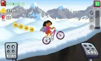 Super Dora Climb Bicycle - dora games for kids Screen Shot 2