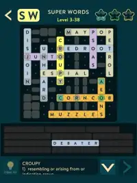 Super Words Crosswords Puzzle Screen Shot 2