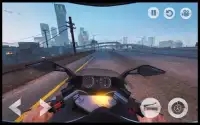 Racing Moto : Speed City Highway Bike Racing 3D Screen Shot 1