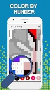 Mandala Pixel Art - Number Coloring Screen Shot 2