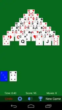 Pyramid Solitaire Screen Shot 1