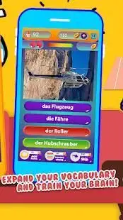जर्मन शब्दों - प्रश्नोत्तरी खेल Screen Shot 2