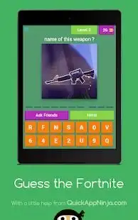 Guess the Picture- Fortnite Quiz (fortn) Screen Shot 4