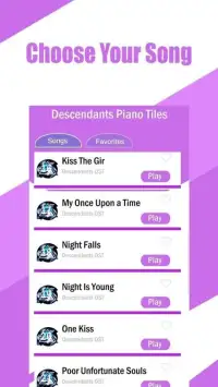 New Descendants Piano Tiles Screen Shot 2