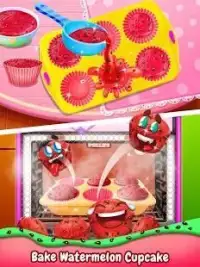 Watermelon Cupcake - Summer Desserts Maker Screen Shot 2