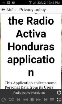 Radio Activa Honduras La Mera Yema Screen Shot 2