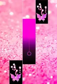 Pink Glitter Piano Tiles Butterfly Screen Shot 0