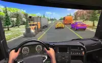 Racing In Bus: Real Highway Traffic Screen Shot 8