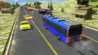 Racing In Bus: Real Highway Traffic Screen Shot 0