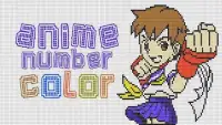 Manga Anime Color by Nmbr- Pixel Art Coloring 2018 Screen Shot 1