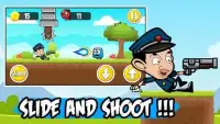 Mr Shooter Bean The Policeman Adventure Game 2018 Screen Shot 3