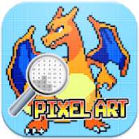 Coloring Pokemon Pixel Art By Numbers