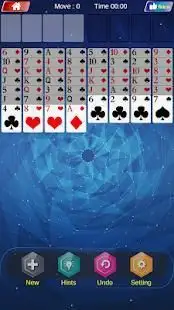 FreeCell Solitaire Screen Shot 2