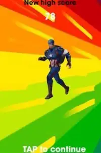 Captain America 3D Run Infinity Screen Shot 1