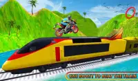 Moto Bike Stunt On Train Screen Shot 3