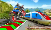 Moto Bike Stunt On Train Screen Shot 0