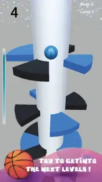 Helix Dunk Jump: Spiral Color Ball Drop tower Screen Shot 0
