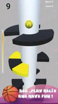 Helix Dunk Jump: Spiral Color Ball Drop tower Screen Shot 1