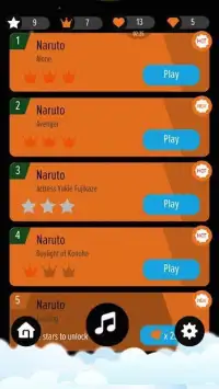 Piano Tiles Of Naruto / Naruto Shippuuden Game Screen Shot 1
