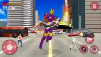 Flying Captain Superhero robot Crime City Battle Screen Shot 1