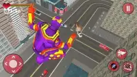 Flying Captain Superhero robot Crime City Battle Screen Shot 2