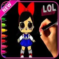 how to draw and color LOL Surprise Dolls Screen Shot 0