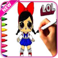 how to draw and color LOL Surprise Dolls