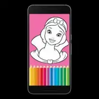 Free Princess Coloring Pages Screen Shot 0