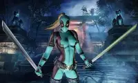 Superhero Dead Lady Dual Sword Fighting Pool Arena Screen Shot 14