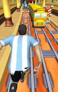 Subway Soccer Run World - 3D Soccer Run Screen Shot 0