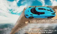 Mega ramp car stunts 2018 - Impossible ramp racing Screen Shot 12
