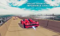 Mega ramp car stunts 2018 - Impossible ramp racing Screen Shot 10