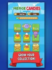 Merge Candy - Kawaii Idle Evolution Clicker Game Screen Shot 6