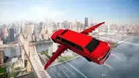 Modern Flying Car Limousine Taxi Simulator Games Screen Shot 1