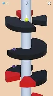 helix jump on spiral tower Screen Shot 3
