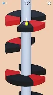 helix jump on spiral tower Screen Shot 1