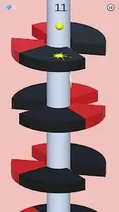 helix jump on spiral tower Screen Shot 2