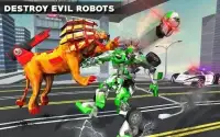 Ultimate Wild Lion Robot: Car Robot Transform Game Screen Shot 12