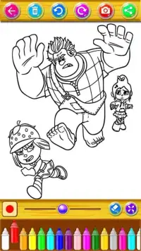 wreck it ralph coloring game Screen Shot 1