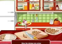 chicken fajitas cooking - cookies girls games Screen Shot 3