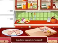 chicken fajitas cooking - cookies girls games Screen Shot 13