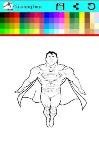 Superhero Coloring Book Games Screen Shot 3
